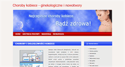 Desktop Screenshot of chorobykobiece.info
